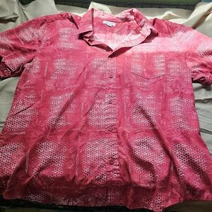Men's button down Tropical shirt xl